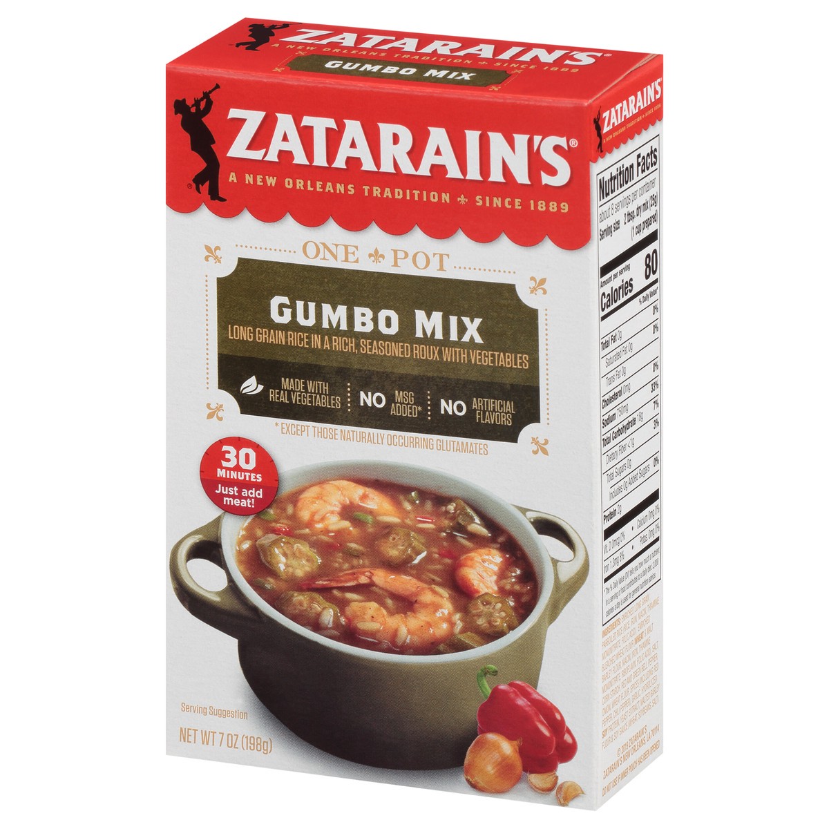 slide 6 of 9, Zatarain's Gumbo Rice, 7 oz, 7 oz
