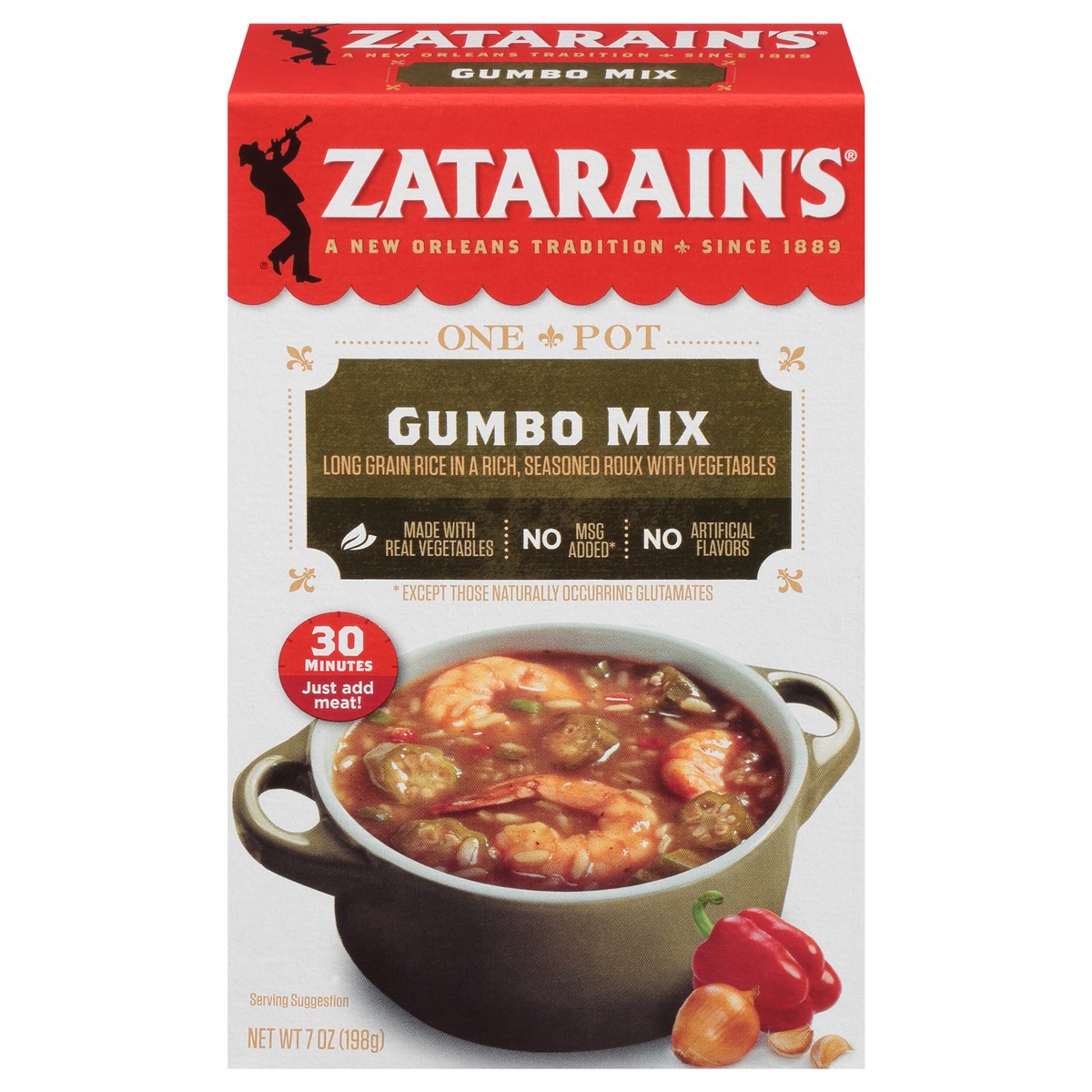slide 1 of 9, Zatarain's Gumbo Rice - 7 oz, 7 oz