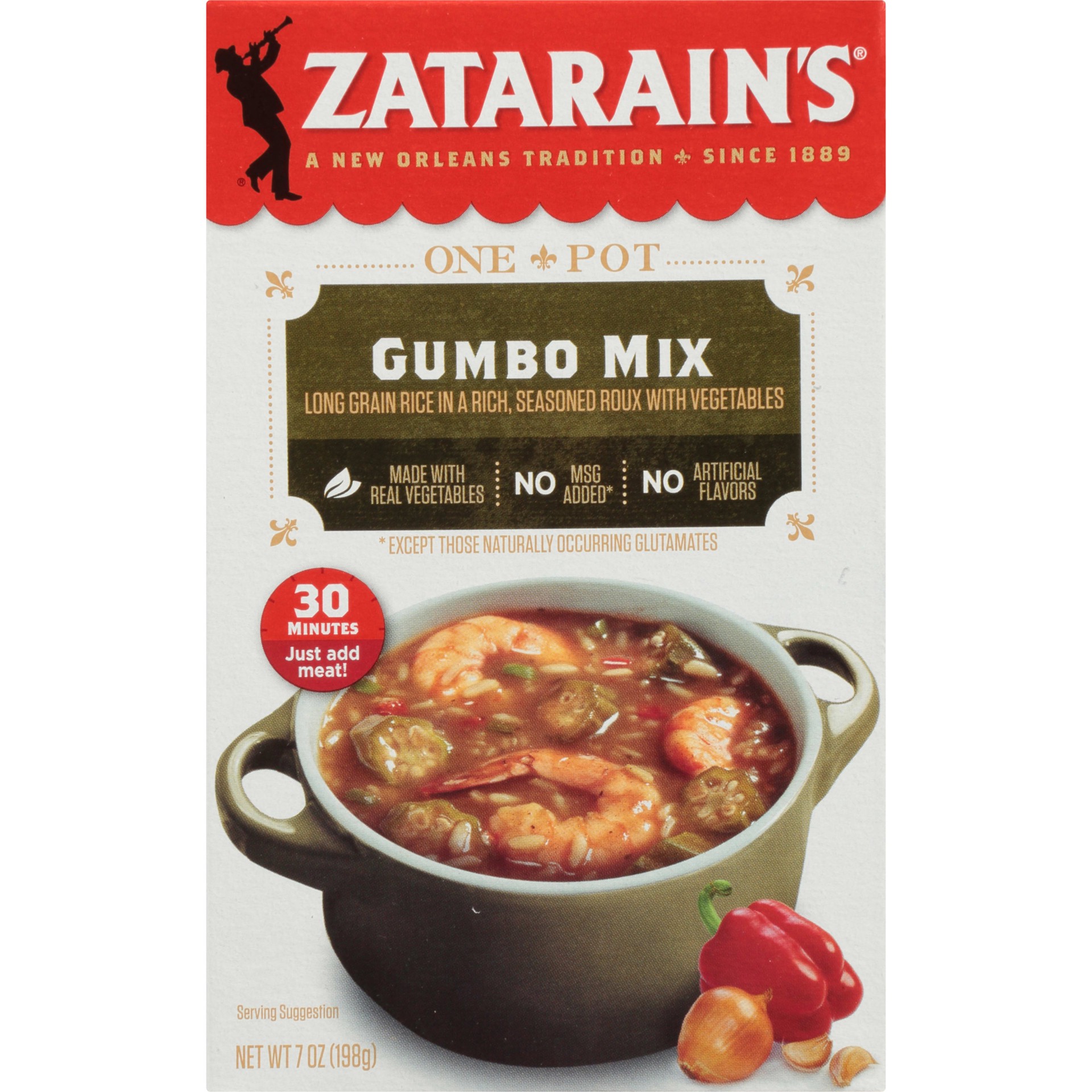 slide 1 of 9, Zatarain's Gumbo Rice, 7 oz