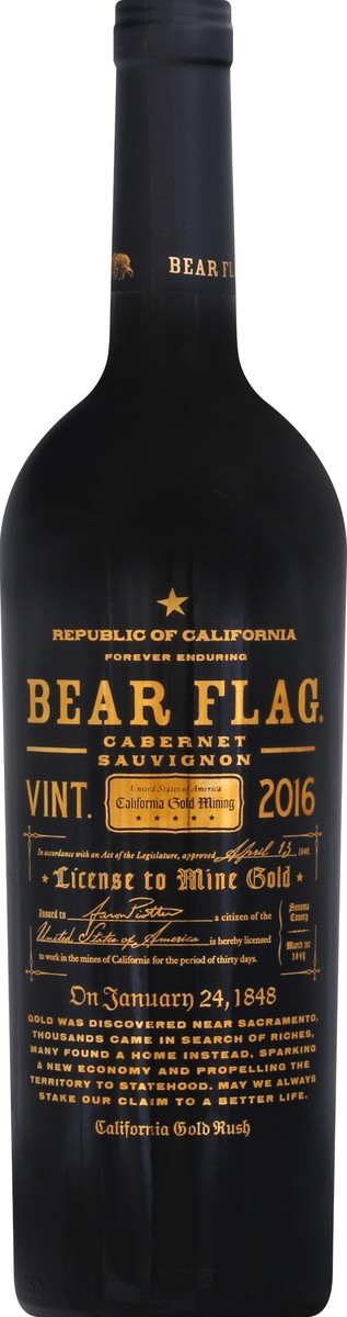 slide 4 of 7, Bear Flag Red Wine, 750 ml