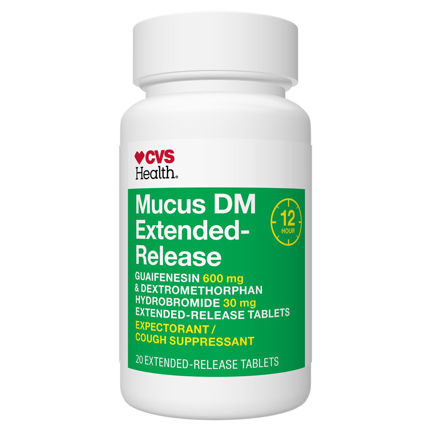 slide 6 of 7, Cvs Mucus Dm Extended Release Guaifenesin 600mg, 20 ct
