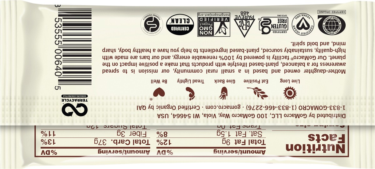 slide 3 of 7, Gomacro Protein Bar Mocha Choc Chip, 2.3 oz