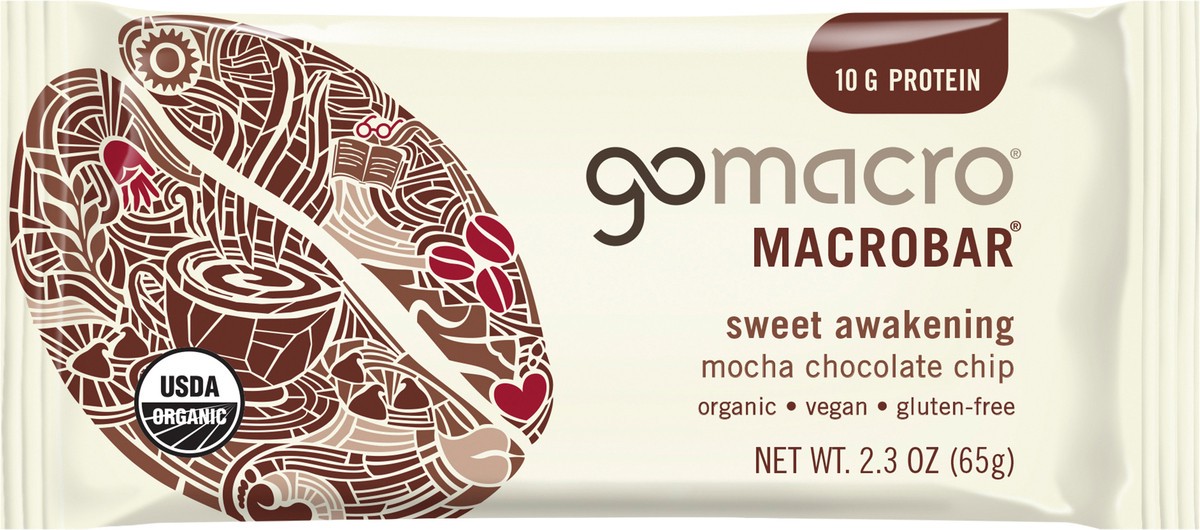 slide 1 of 7, Gomacro Protein Bar Mocha Choc Chip, 2.3 oz