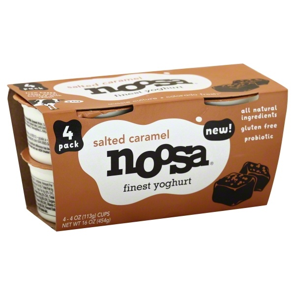 slide 1 of 1, Noosa Yoghurt Salted Caramel, 4 ct