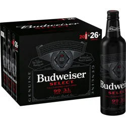 Budweiser Select Light Beer, 20 Pack 16 fl. oz. Bottles, 5% ABV
