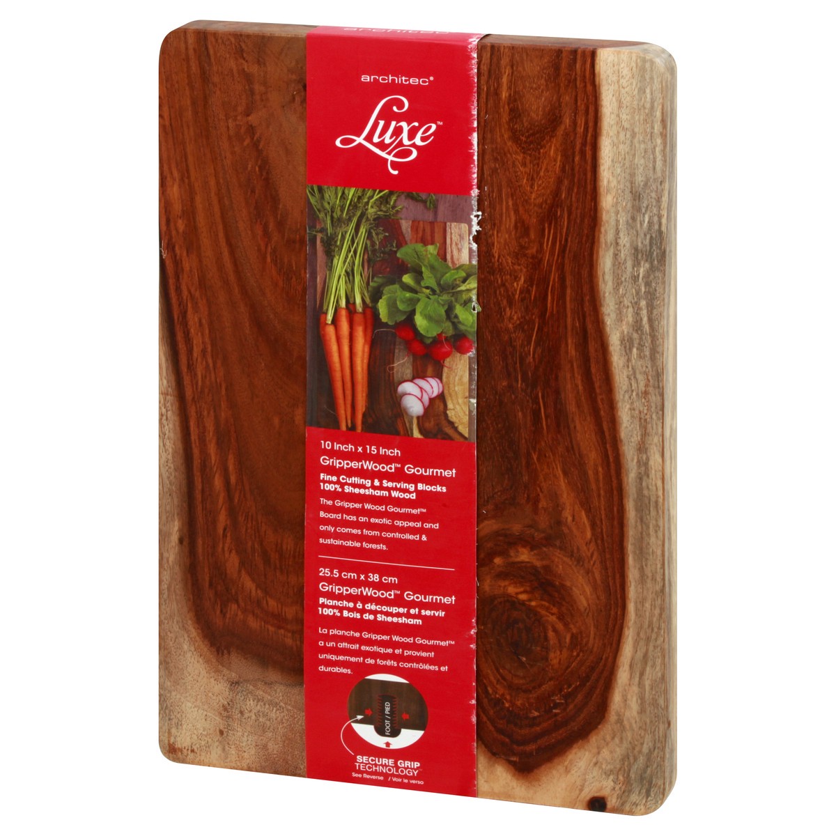 slide 4 of 11, Luxe Perfumery Gripper Wood Gourmet Cutting Board 1 ea, 1 ct
