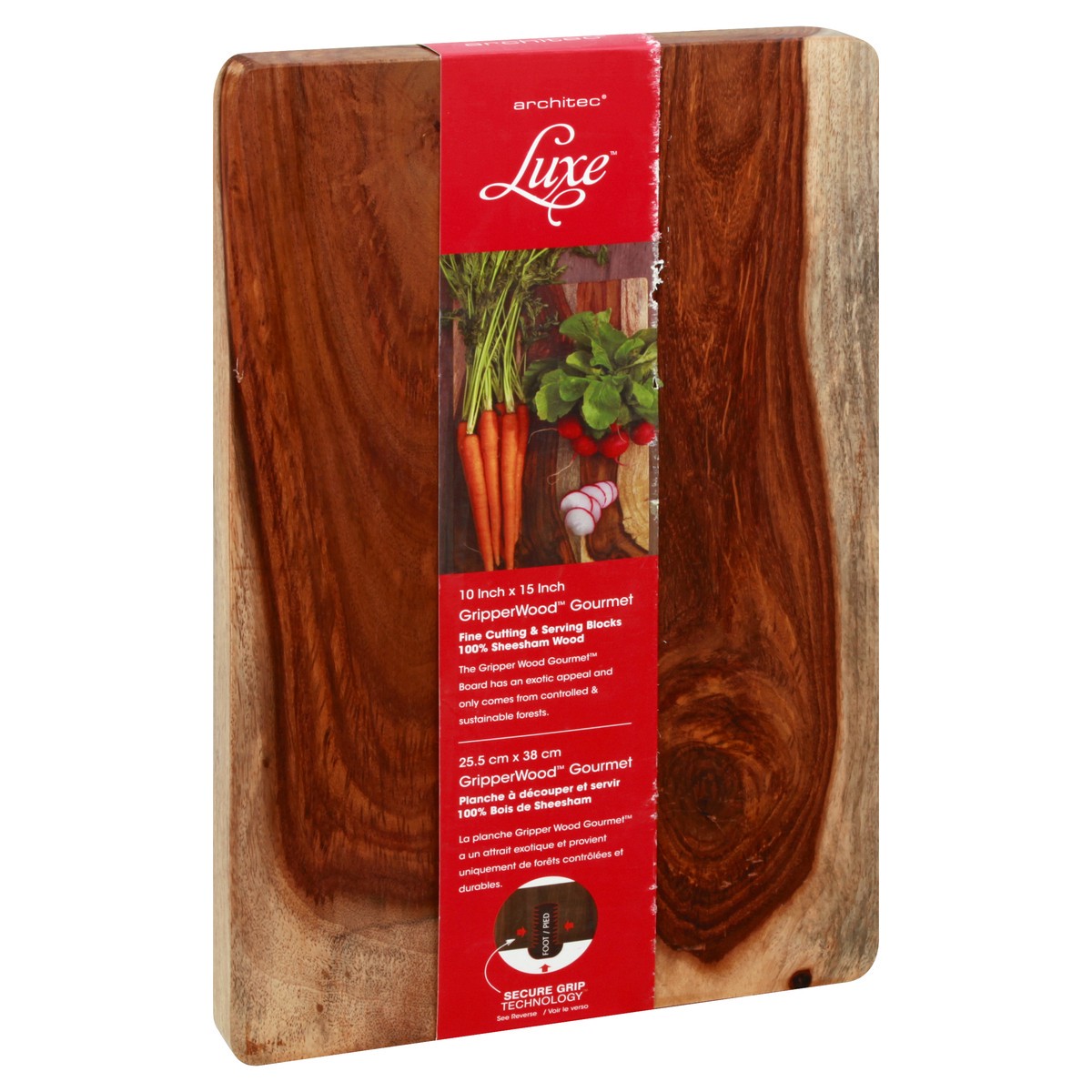 slide 2 of 11, Luxe Perfumery Gripper Wood Gourmet Cutting Board 1 ea, 1 ct