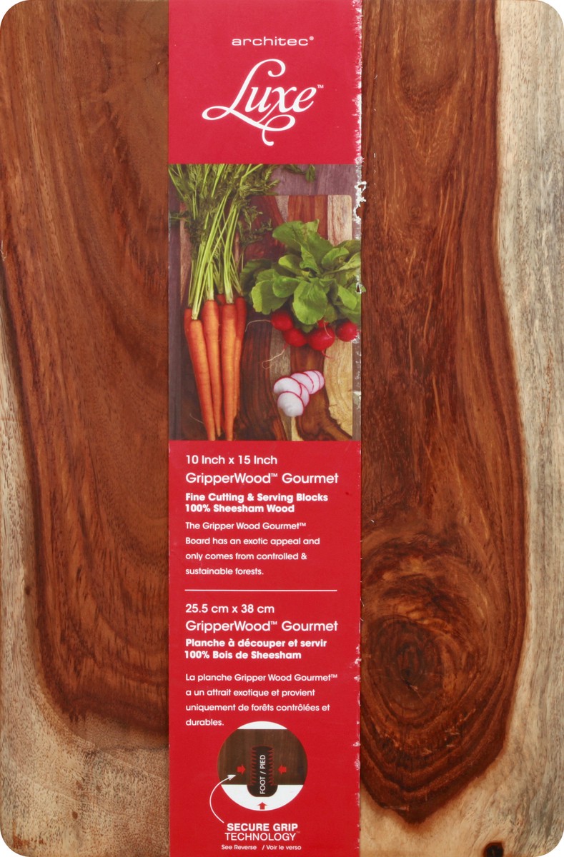 slide 6 of 11, Luxe Perfumery Gripper Wood Gourmet Cutting Board 1 ea, 1 ct
