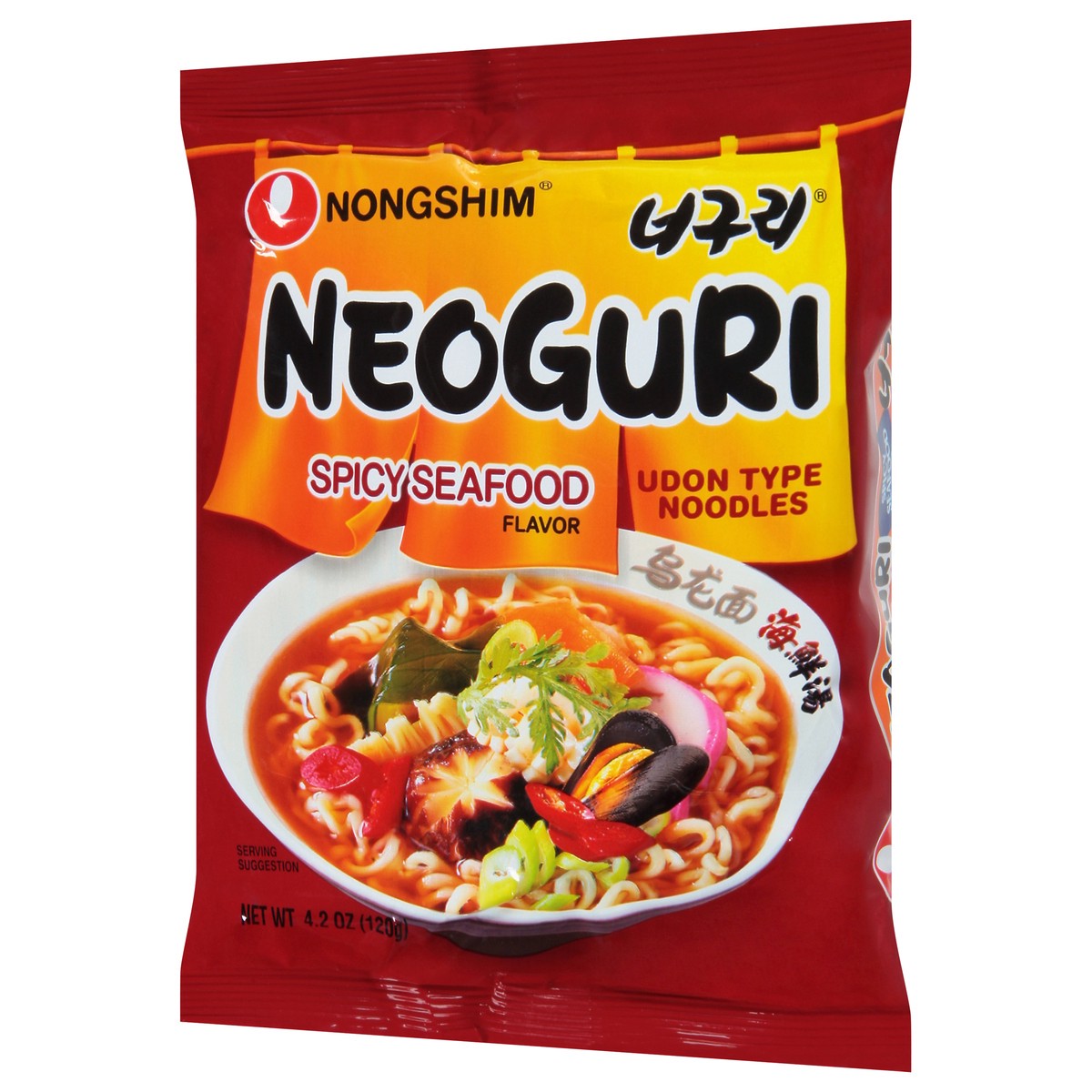 slide 7 of 9, Nongshim Spicy Seafood Flavor Neoguri 4.23 oz, 4.2 oz