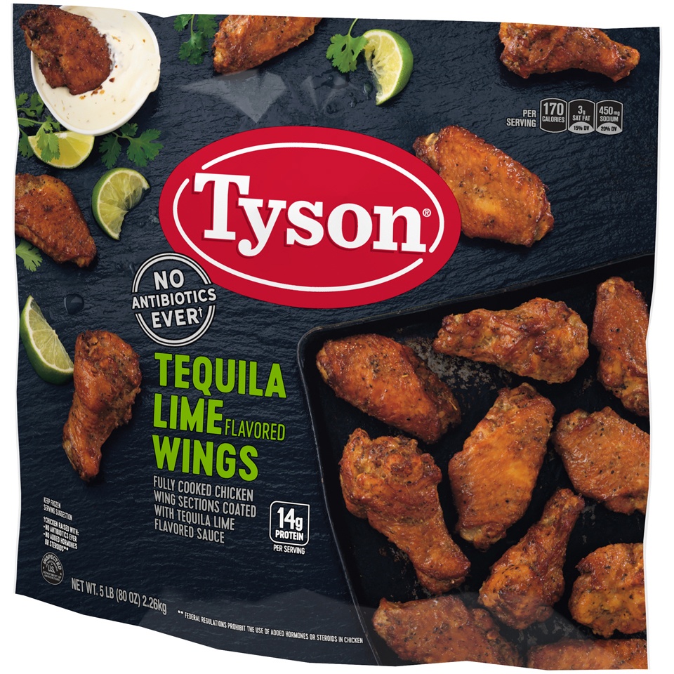 Tyson Tequila Lime Chicken Wings 5 lb Shipt