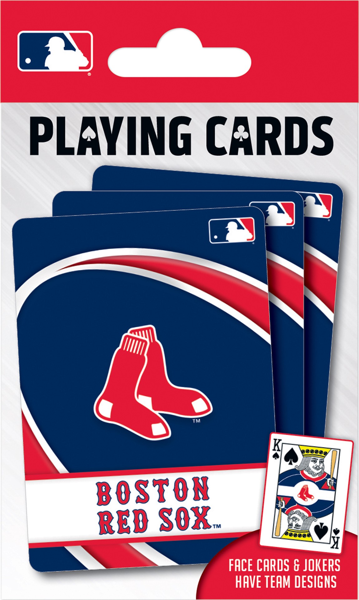 slide 1 of 4, MLB Boston Red Sox Playing Cards, 1 ct