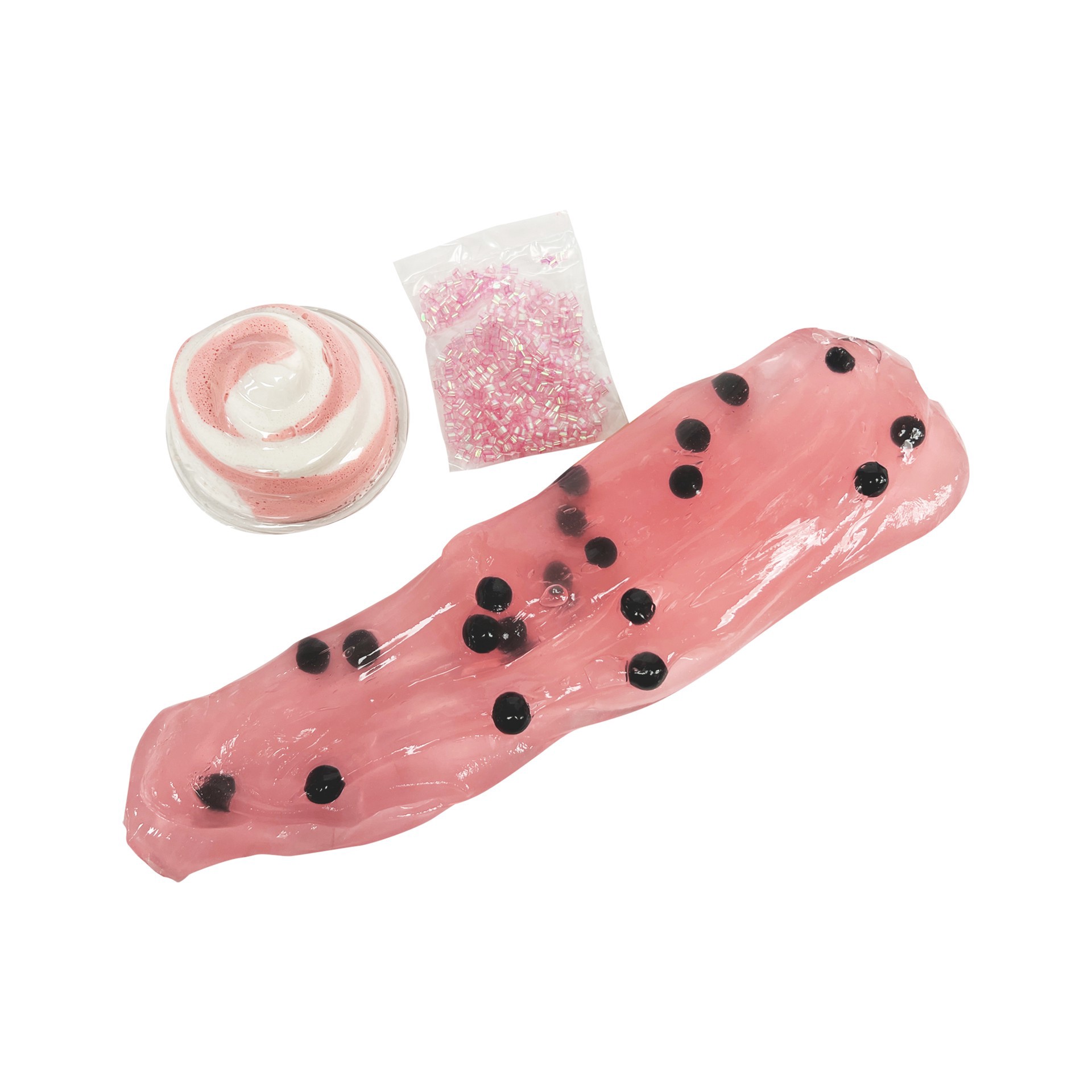 slide 3 of 3, Compound Kings Strawberry Scented Boba Bingsu Butter, conforms to astm d 4236