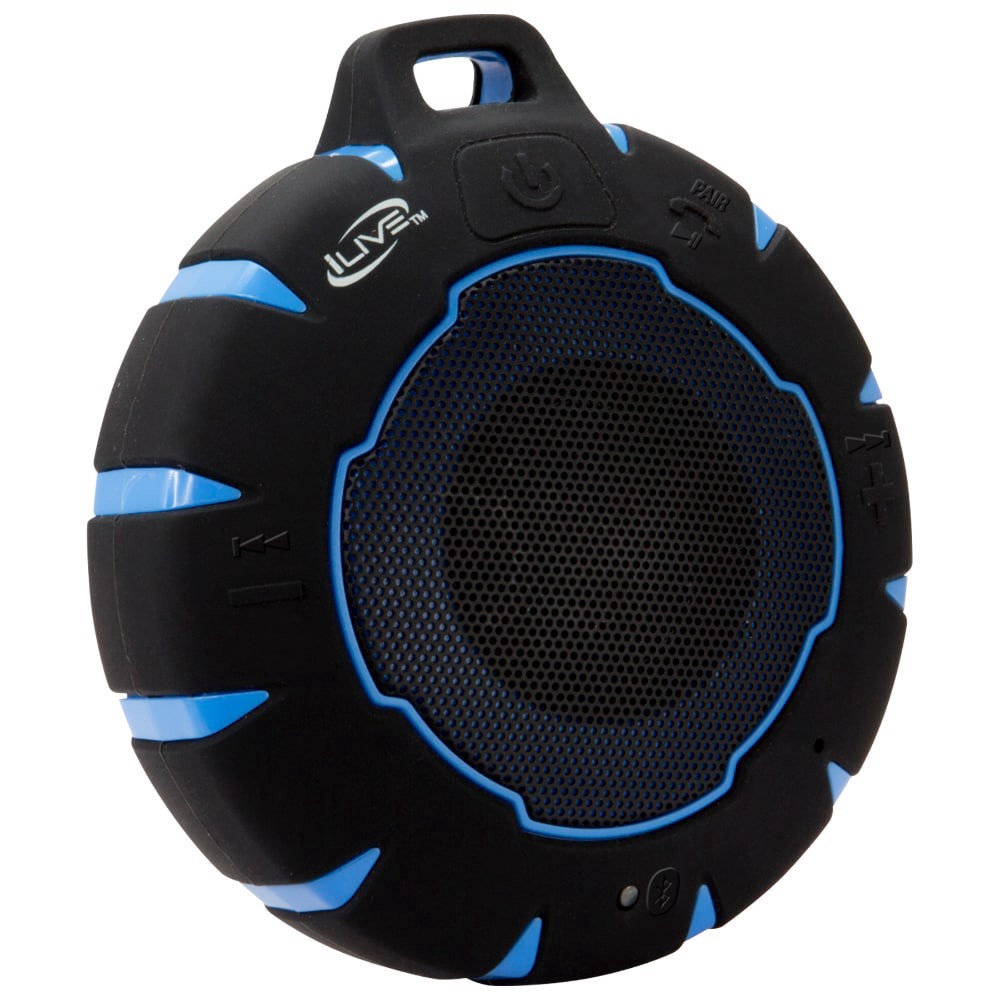 slide 2 of 4, iLive Waterproof Wireless Speaker - Black/Blue, 1 ct