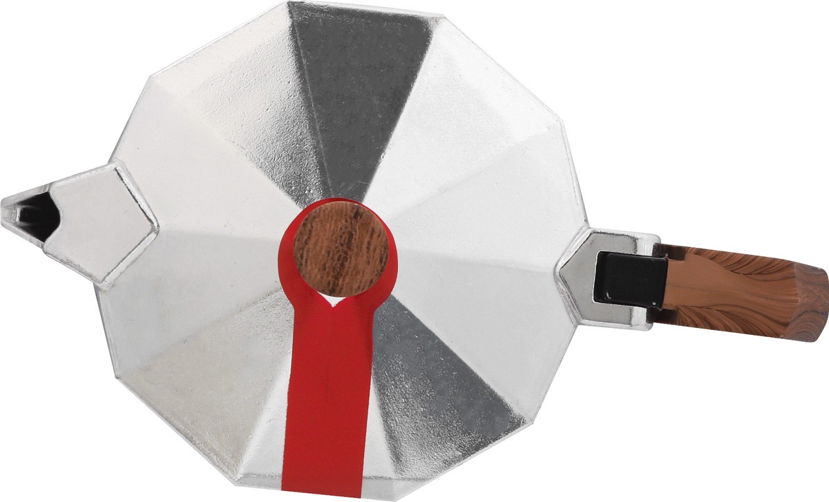 slide 9 of 11, Happi Kloc Black Aluminum 6 Cup Espresso Maker 1 ea, 1 ct