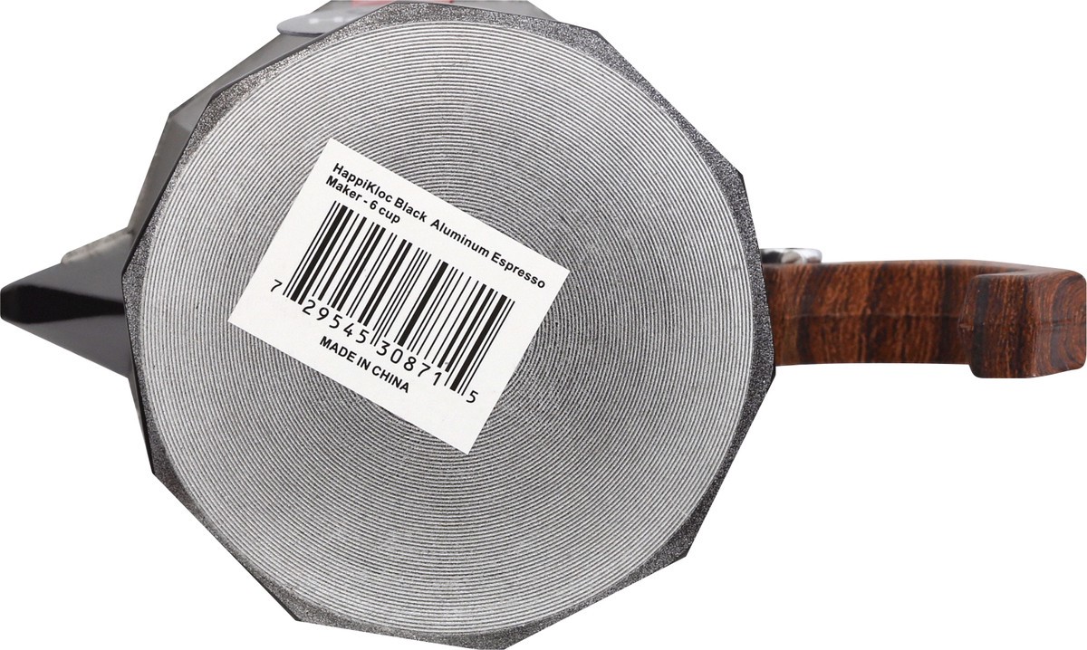 slide 11 of 11, Happi Kloc Black Aluminum 6 Cup Espresso Maker 1 ea, 1 ct