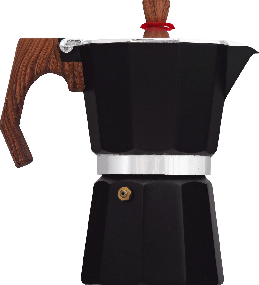 slide 10 of 11, Happi Kloc Black Aluminum 6 Cup Espresso Maker 1 ea, 1 ct