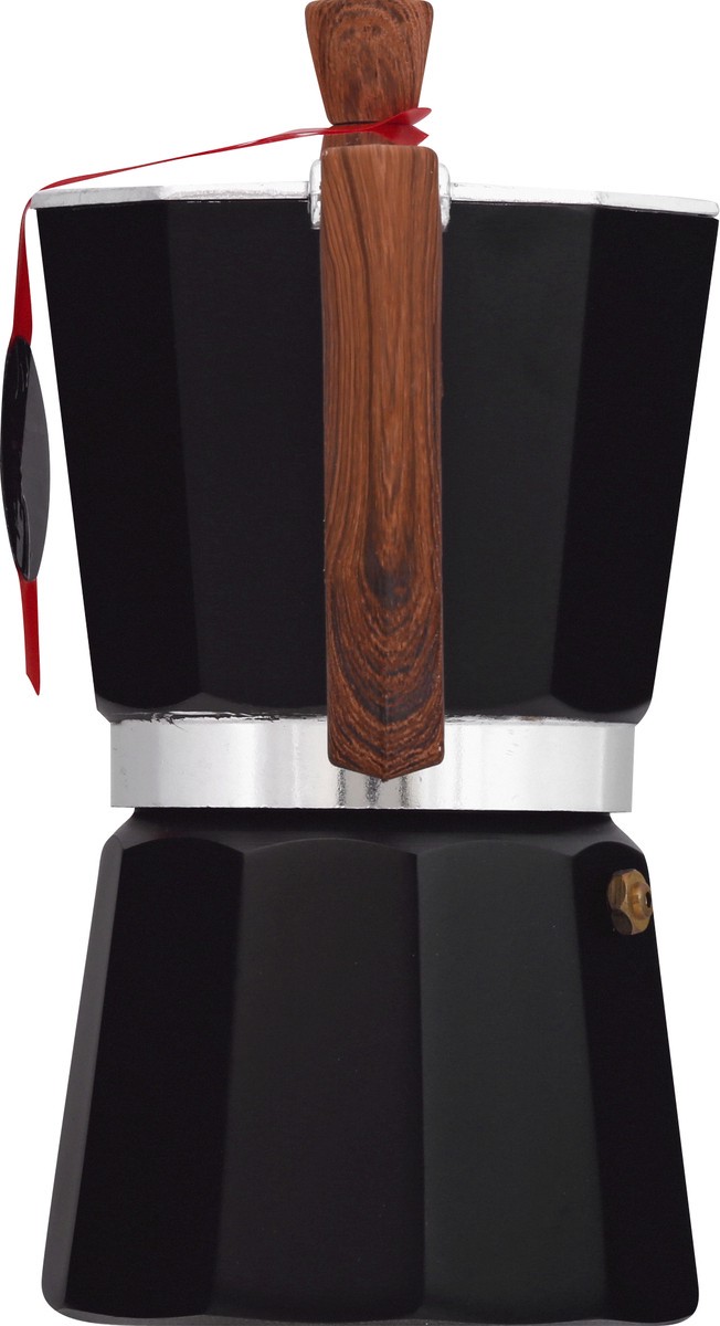 slide 7 of 11, Happi Kloc Black Aluminum 6 Cup Espresso Maker 1 ea, 1 ct