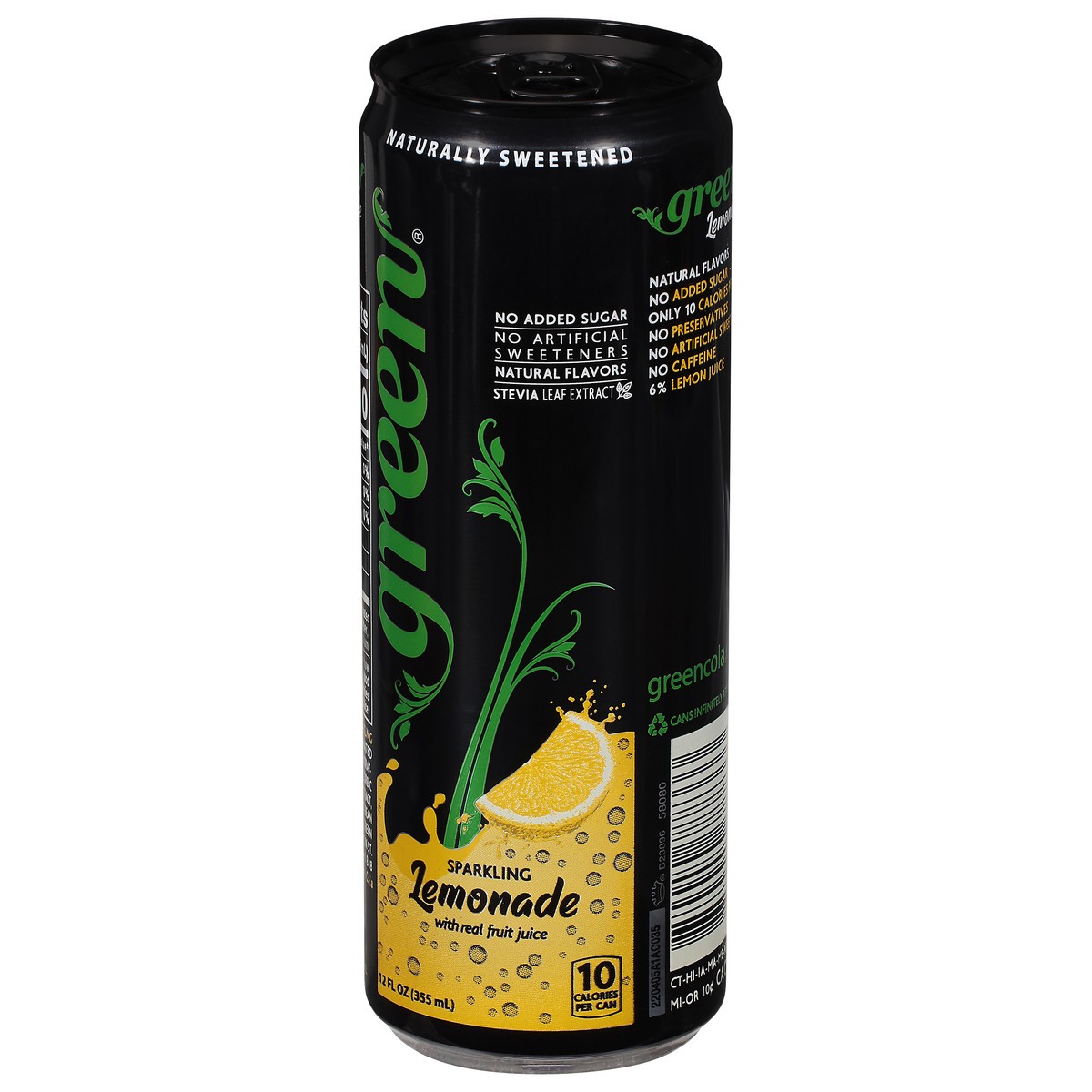 slide 6 of 13, Green Cola Sparkling Lemonade with Real Fruit Juice - 12 fl oz,