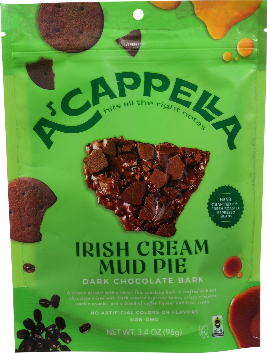 slide 6 of 9, A'Cappella Irish Cream Mud Pie Dark Chocolate Bark - 3.4 oz, 4 oz