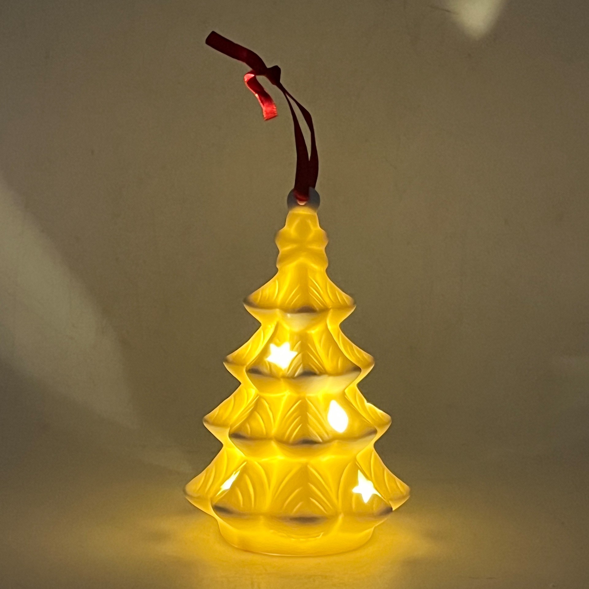 slide 3 of 8, 4.75" Diy Led Ceramic Tree Ornament By Make Market, 4.75 in