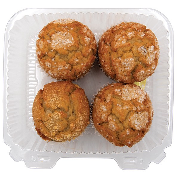 slide 1 of 1, Weis Bakery Fresh Gourmet Banana Nut Muffins, 4 ct