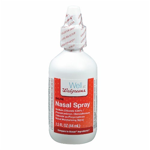slide 1 of 10, Walgreens Saline Nasal Spray, 1.5 fl oz