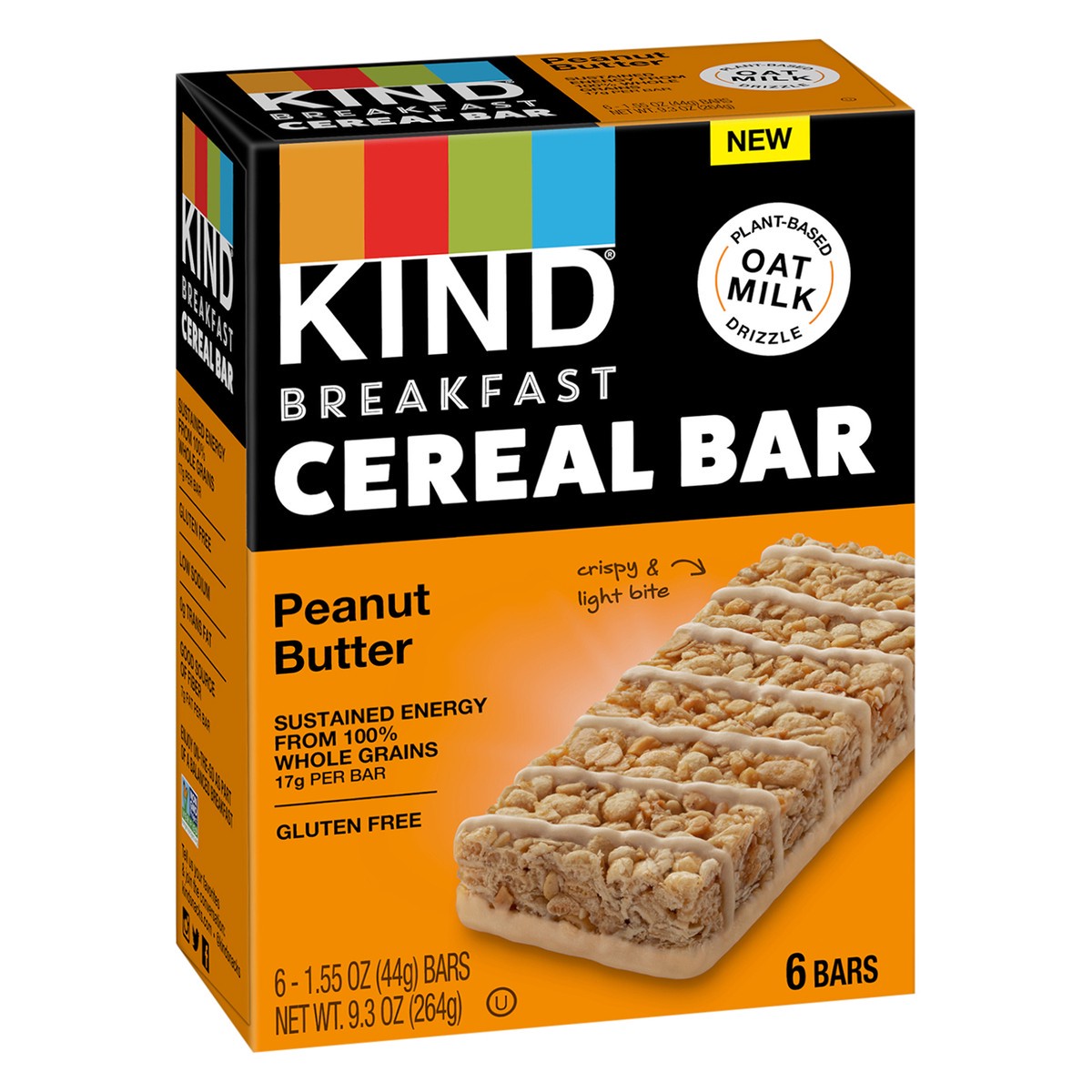 slide 9 of 9, KIND Peanut Butter Cereal Bars, 6 ct