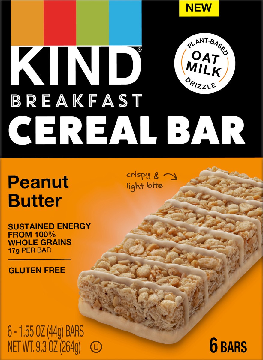 slide 6 of 9, KIND Peanut Butter Cereal Bars, 6 ct