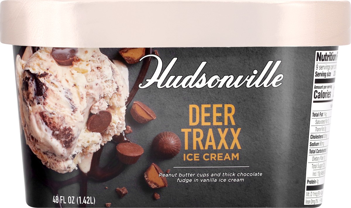 slide 13 of 13, Hudsonville Deer Traxx Ice Cream 48 oz, 48 oz