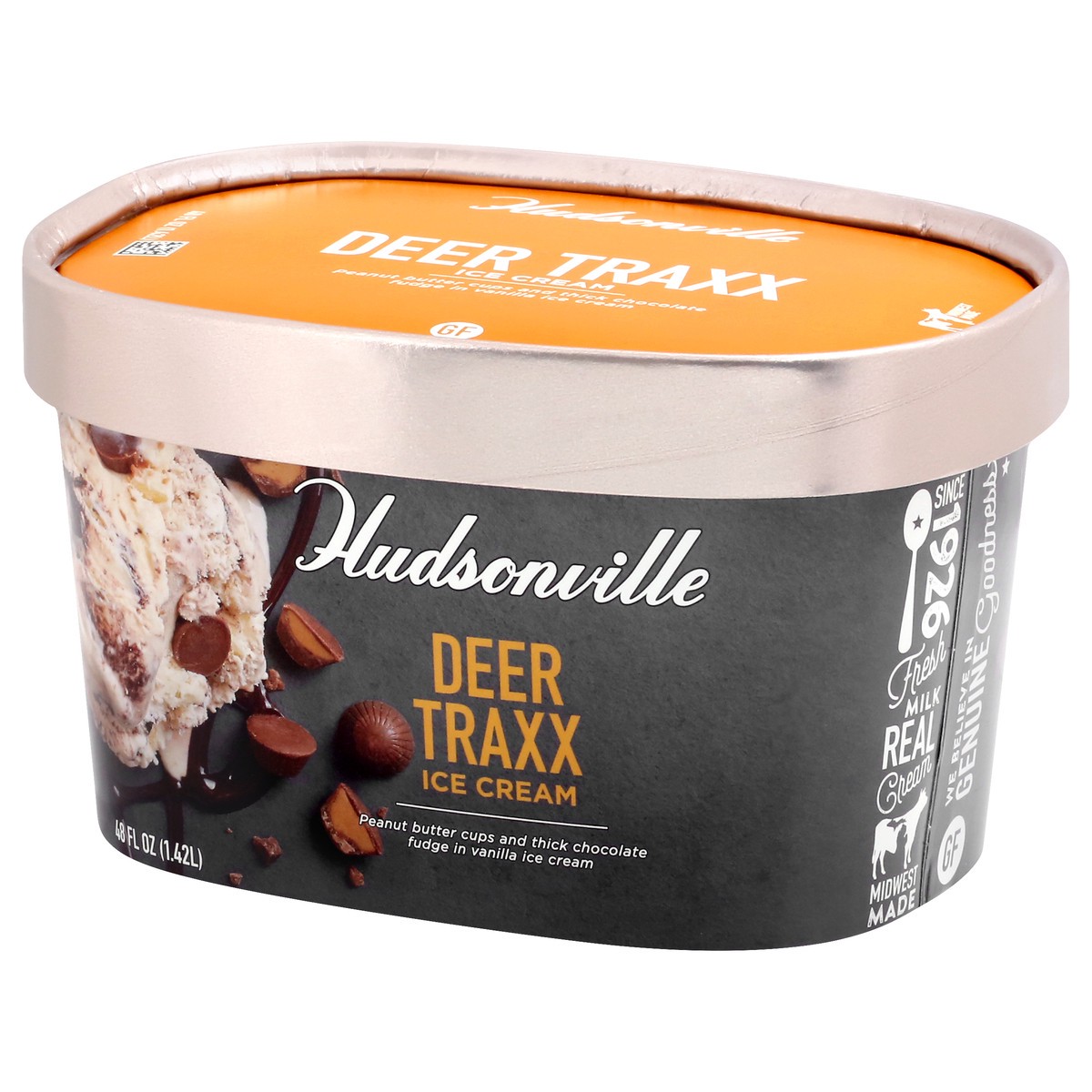 slide 8 of 13, Hudsonville Deer Traxx Ice Cream 48 oz, 48 oz