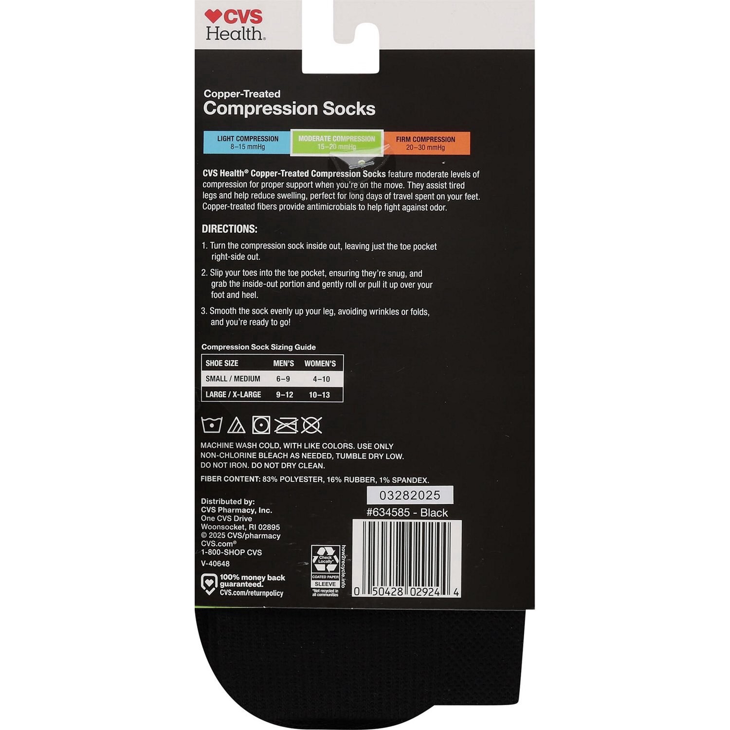 slide 3 of 3, CVS HEALTH Moderate Copper Compression Otc, 1 ct