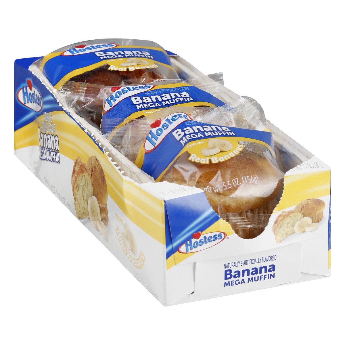 slide 2 of 13, Hostess Banana Mega Muffin 3 ea, 3 ct