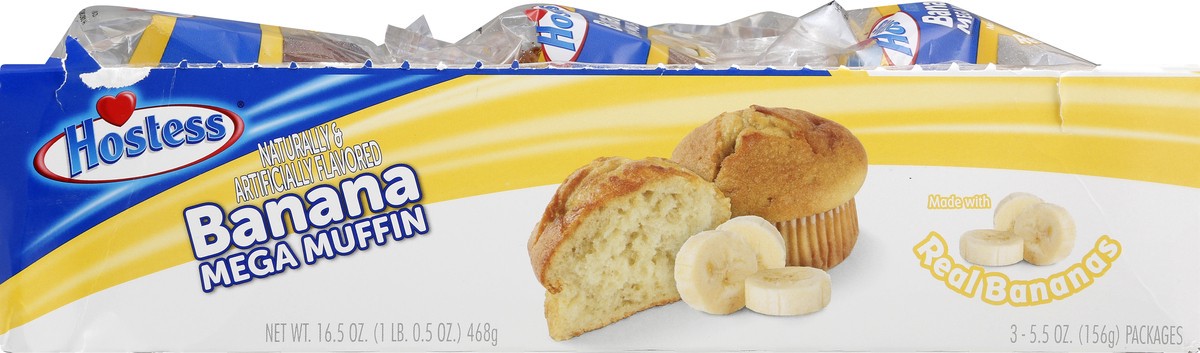 slide 4 of 13, Hostess Banana Mega Muffin 3 ea, 3 ct