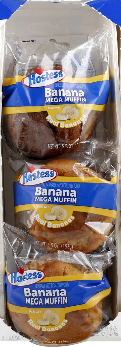 slide 5 of 13, Hostess Banana Mega Muffin 3 ea, 3 ct