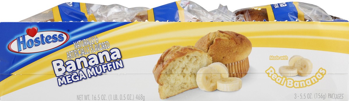 slide 7 of 13, Hostess Banana Mega Muffin 3 ea, 3 ct