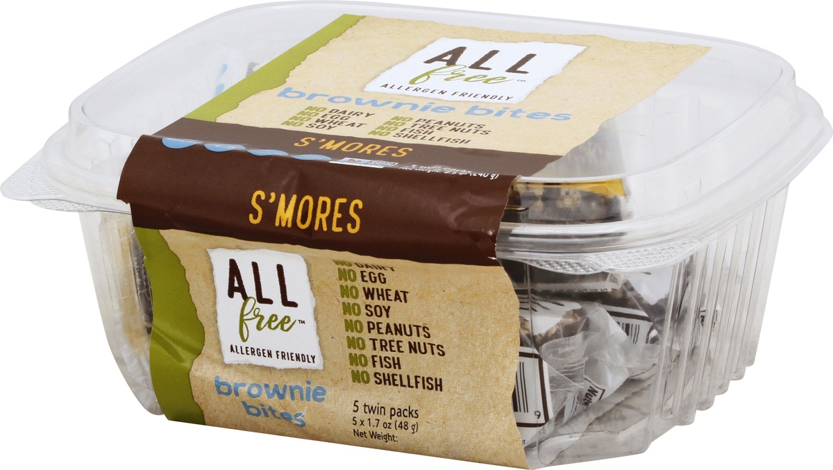 slide 3 of 10, All free S'mores Brownie Bites Twin Pack, 5 ct; 1.7 oz