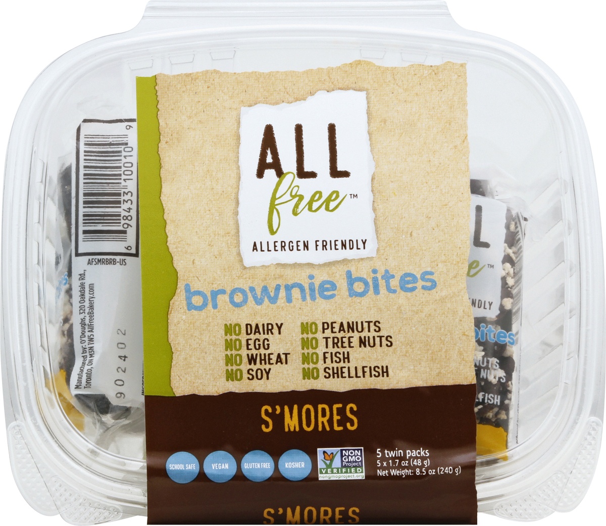 slide 6 of 10, All free S'mores Brownie Bites Twin Pack, 5 ct; 1.7 oz