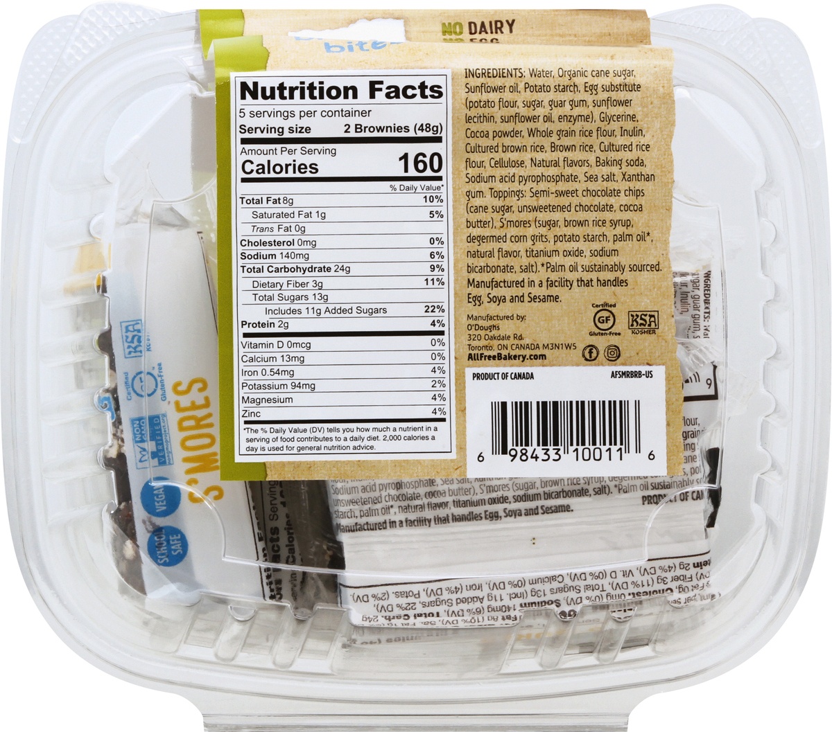 slide 8 of 10, All free S'mores Brownie Bites Twin Pack, 5 ct; 1.7 oz