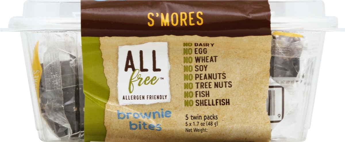slide 9 of 10, All free S'mores Brownie Bites Twin Pack, 5 ct; 1.7 oz