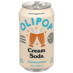 Olipop Cream Soda, A New Kind of Soda, 12 fl oz