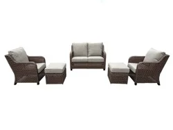 HD Designs Outdoors Paityn 5-Piece Seating Set, 5 pc