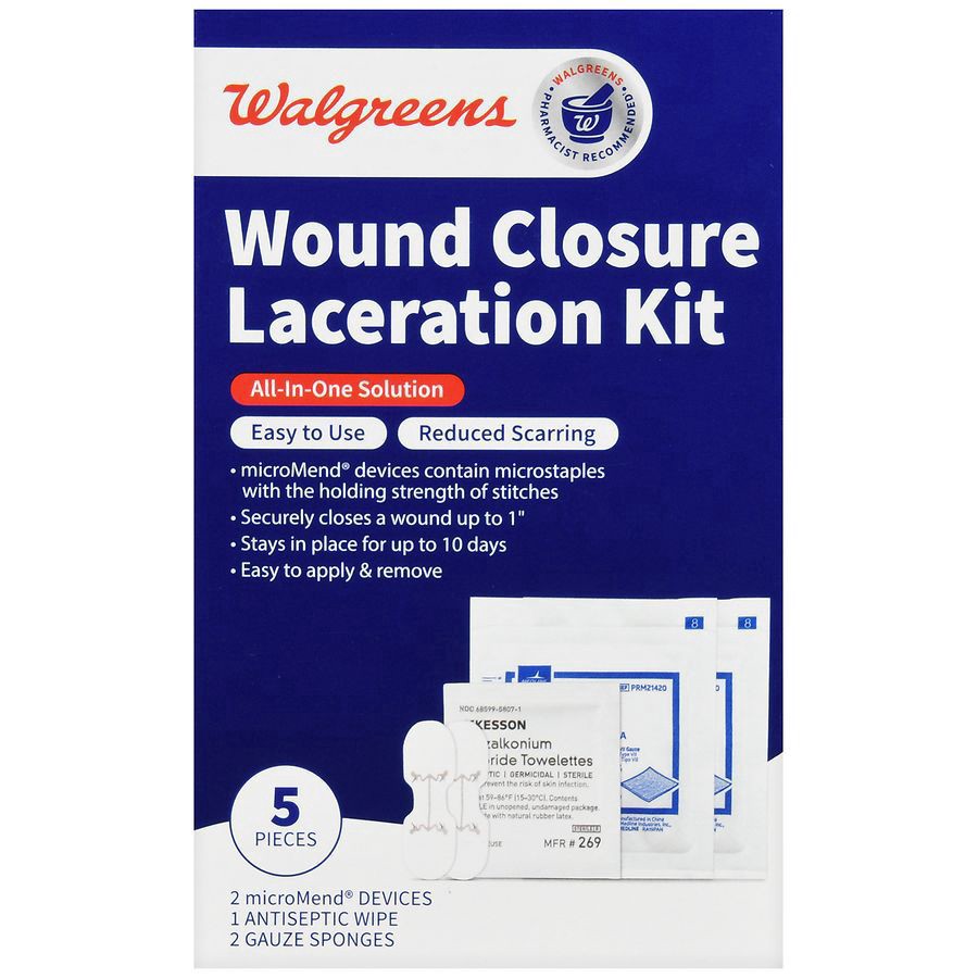 slide 3 of 5, Walgreens Wound Closure Laceration Kit, 1 ct