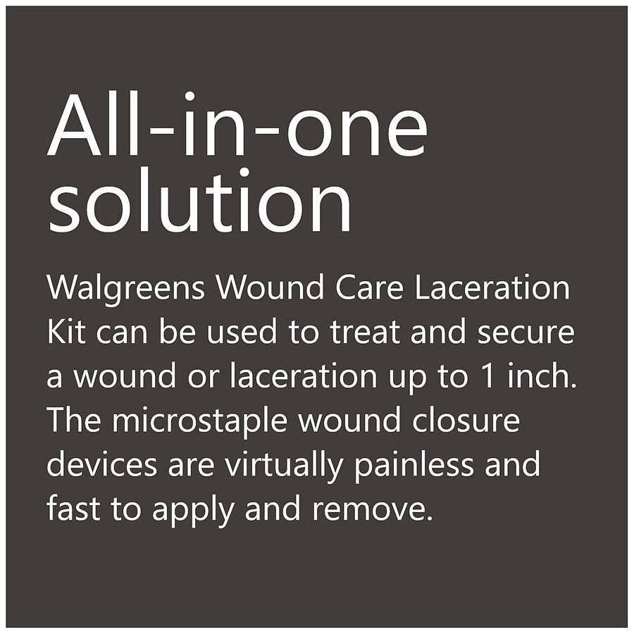 slide 4 of 5, Walgreens Wound Closure Laceration Kit, 1 ct