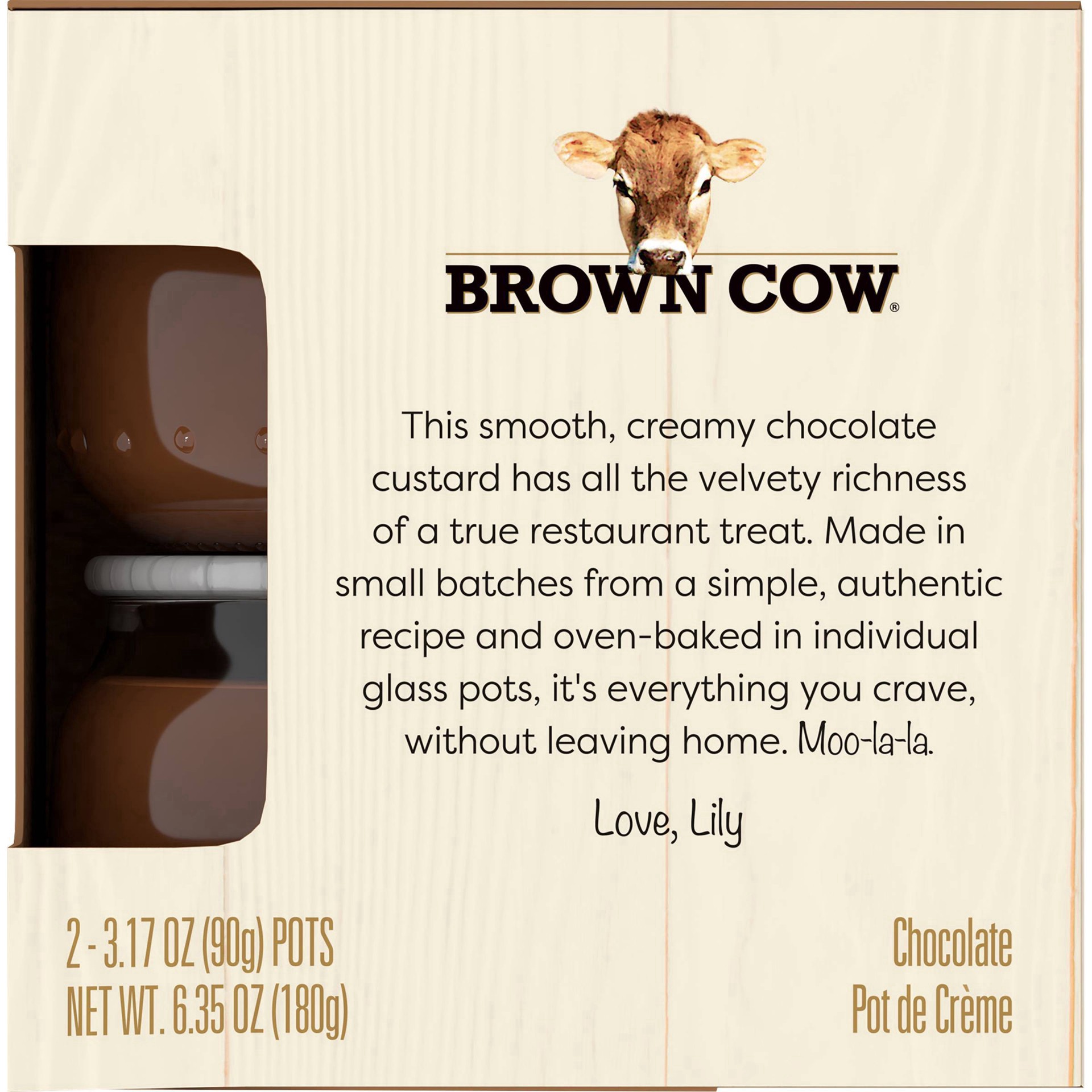 slide 12 of 18, Brown Cow Single Serve Chocolate Pots De Crème Dessert - 6.35oz/2ct,