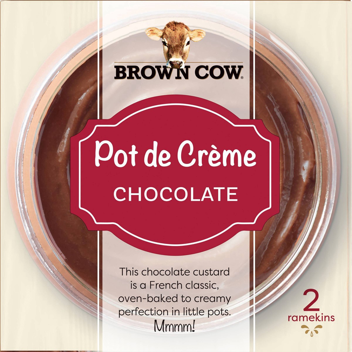 slide 10 of 18, Brown Cow Single Serve Chocolate Pots De Crème Dessert - 6.35oz/2ct,