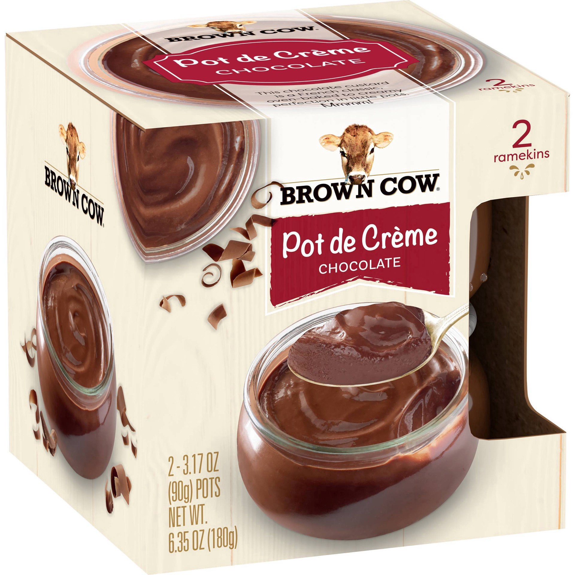 slide 15 of 18, Brown Cow Single Serve Chocolate Pots De Crème Dessert - 6.35oz/2ct,