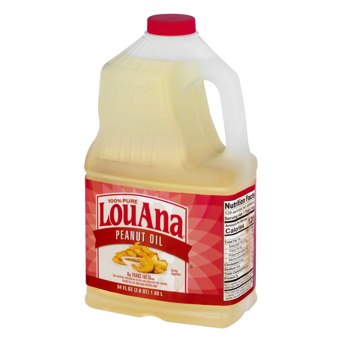 slide 2 of 13, LouAna 100% Pure Peanut Oil 64 oz, 64 fl oz