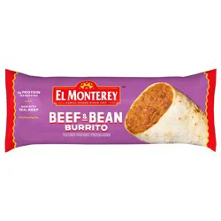 El Monterey Beef & Bean Burrito 4 oz Single Serve