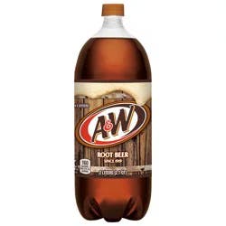 A&W No Caffeine Root Beer Soda - 2 liter