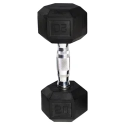 CAP Barbell Black Coated Hex Dumbbell